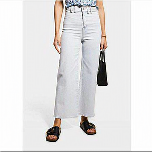 Veronica Beard‎ Ultra High Rise Grand Wide Leg Jean Braided Wasitband Aspen 26/2